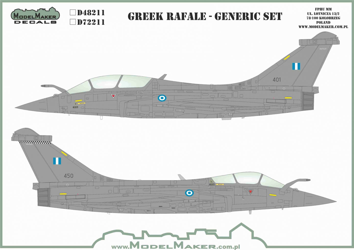 Model Maker Decals D48211 1:48 Greek Dassault Rafale