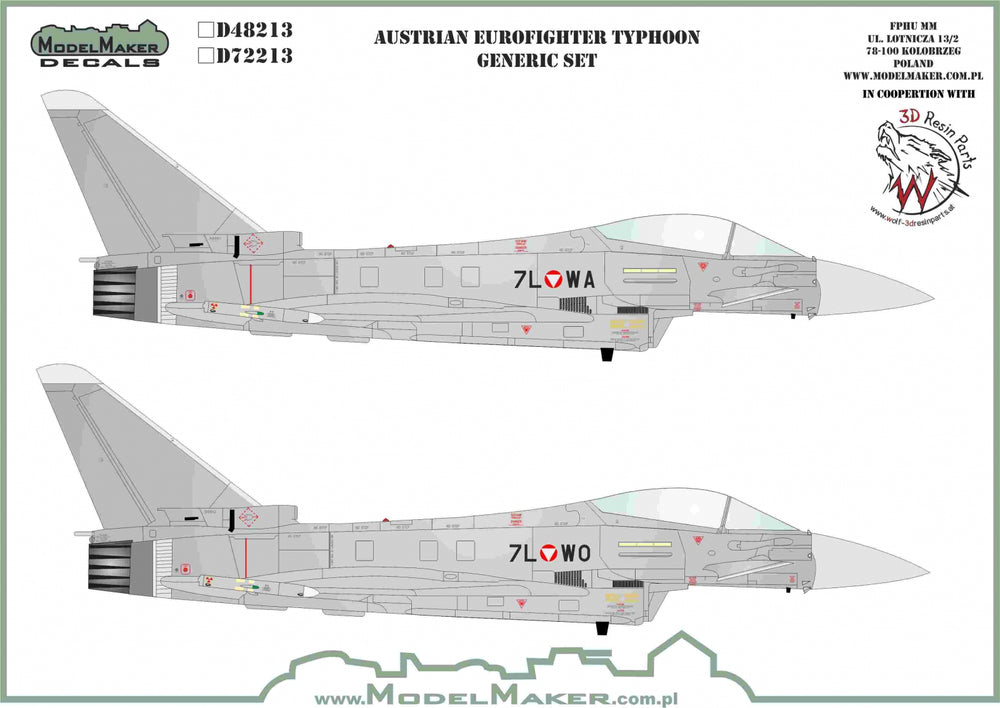 Model Maker D48213 1:48 Austrian Eurofighter EF-2000A/B Generic