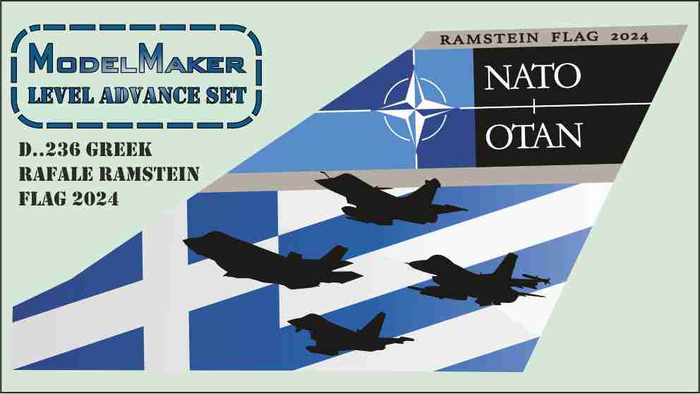 Model Maker Decals D48236 1:48 Greek Rafale Ramstein Flag 2024