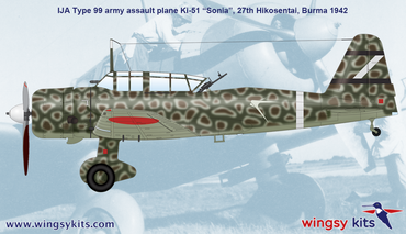 wingsy kits D5-04 1:48 Mitsubishi Ki-51 "Sonia" IJA Type 99 army assault plane
