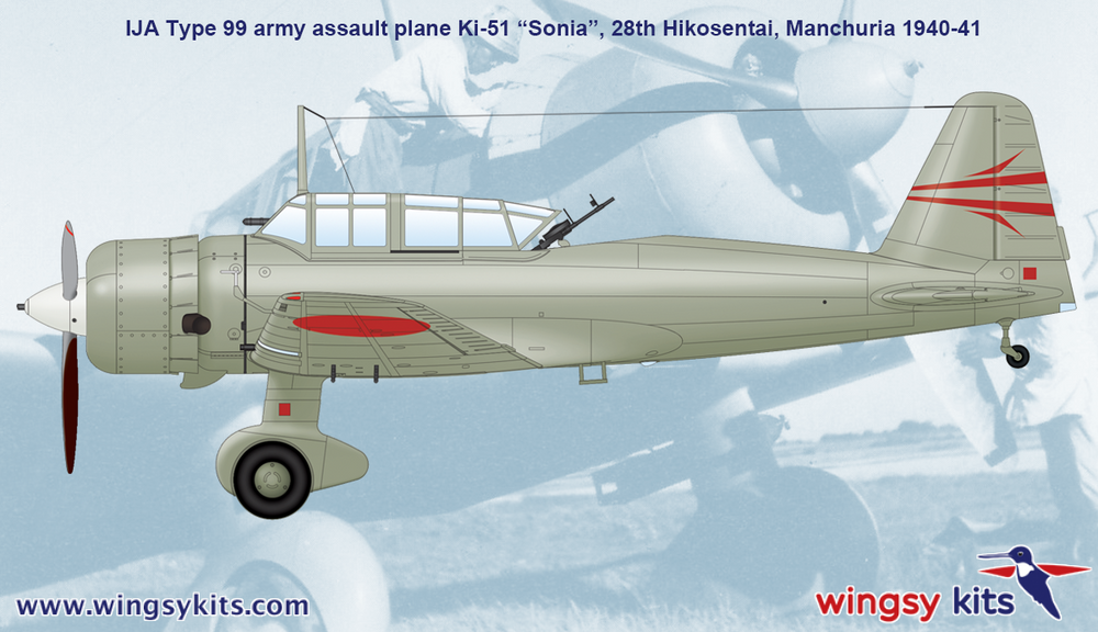 wingsy kits D5-04 1:48 Mitsubishi Ki-51 "Sonia" IJA Type 99 army assault plane