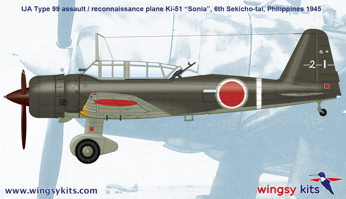 Wingsy Kits D5-05 1:48 Mitsubishi Ki-51 Sonia IJA Type 99