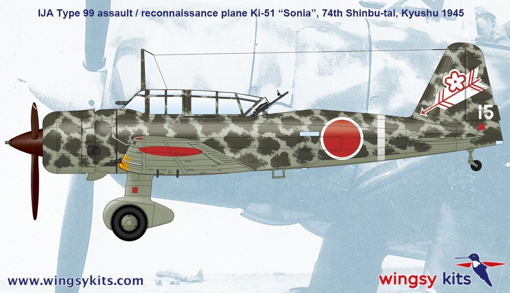 Wingsy Kits D5-05 1:48 Mitsubishi Ki-51 Sonia IJA Type 99