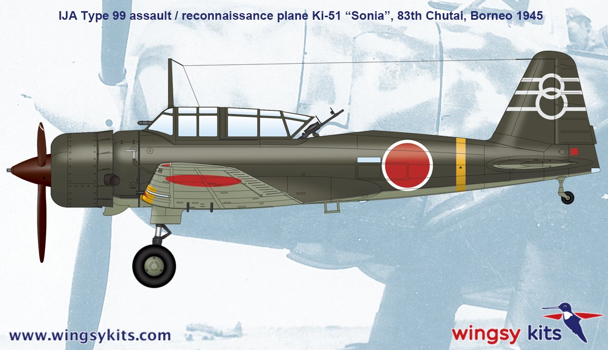 Wingsy Kits D5-05 1:48 Mitsubishi Ki-51 Sonia IJA Type 99