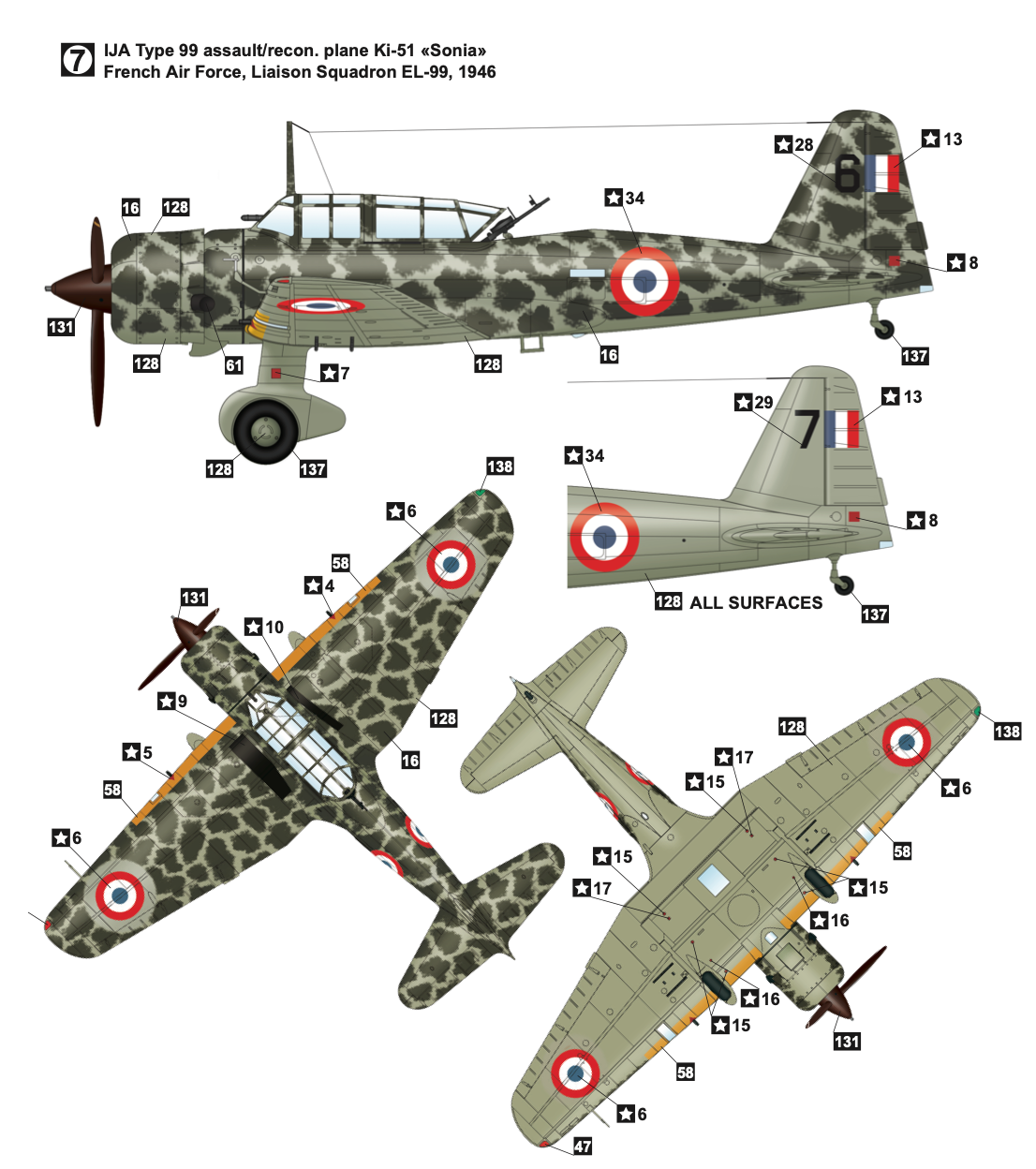 Wingsy Kits D5-06 1:48 Mitsubishi Ki-51 Sonia Foreign Service