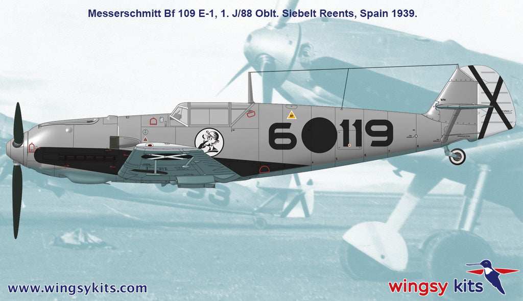 Wingsy Kits D5-09 1:48 Bf-109E-1 & E-3 Emil Legion Condor Double Kit