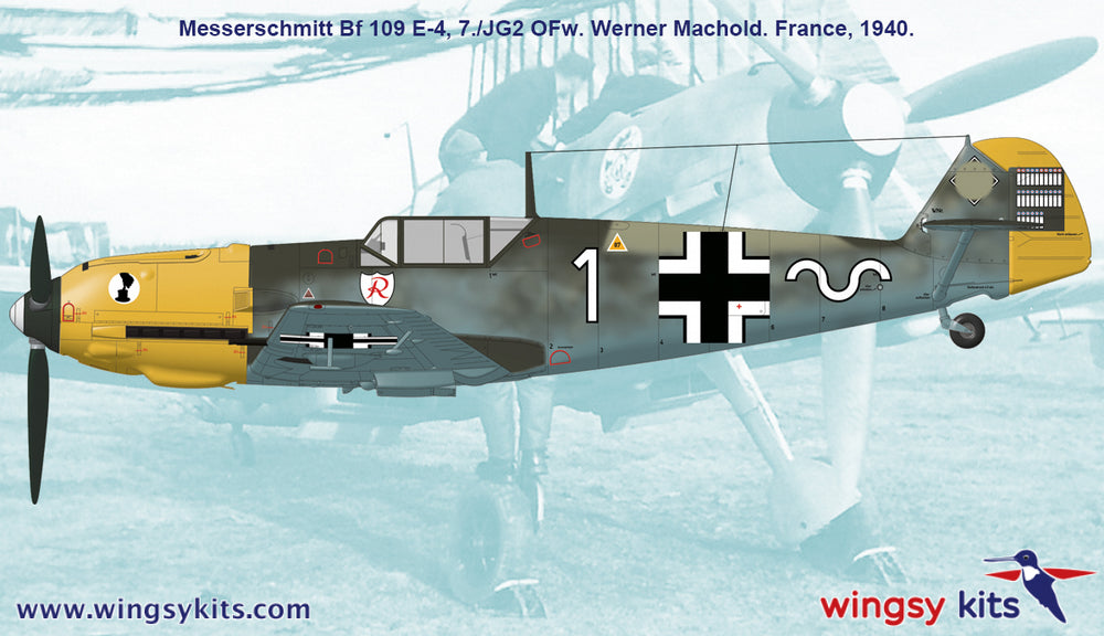 wingsy kits D5-10 1:48 Messerschmitt Bf-109E-4 Ready to assemble scale model kit