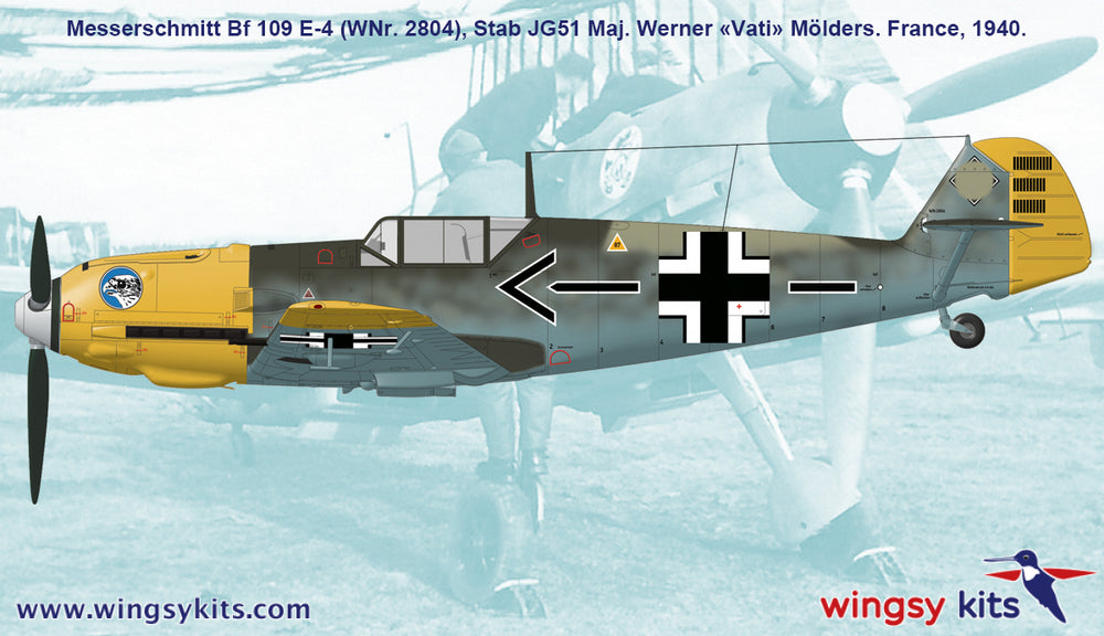 wingsy kits D5-10 1:48 Messerschmitt Bf-109E-4 Ready to assemble scale model kit