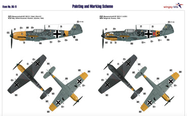wingsy kits D5-11 1:48 MESSERSCHMITT Bf-109E-7 Ready to assemble scale model kit
