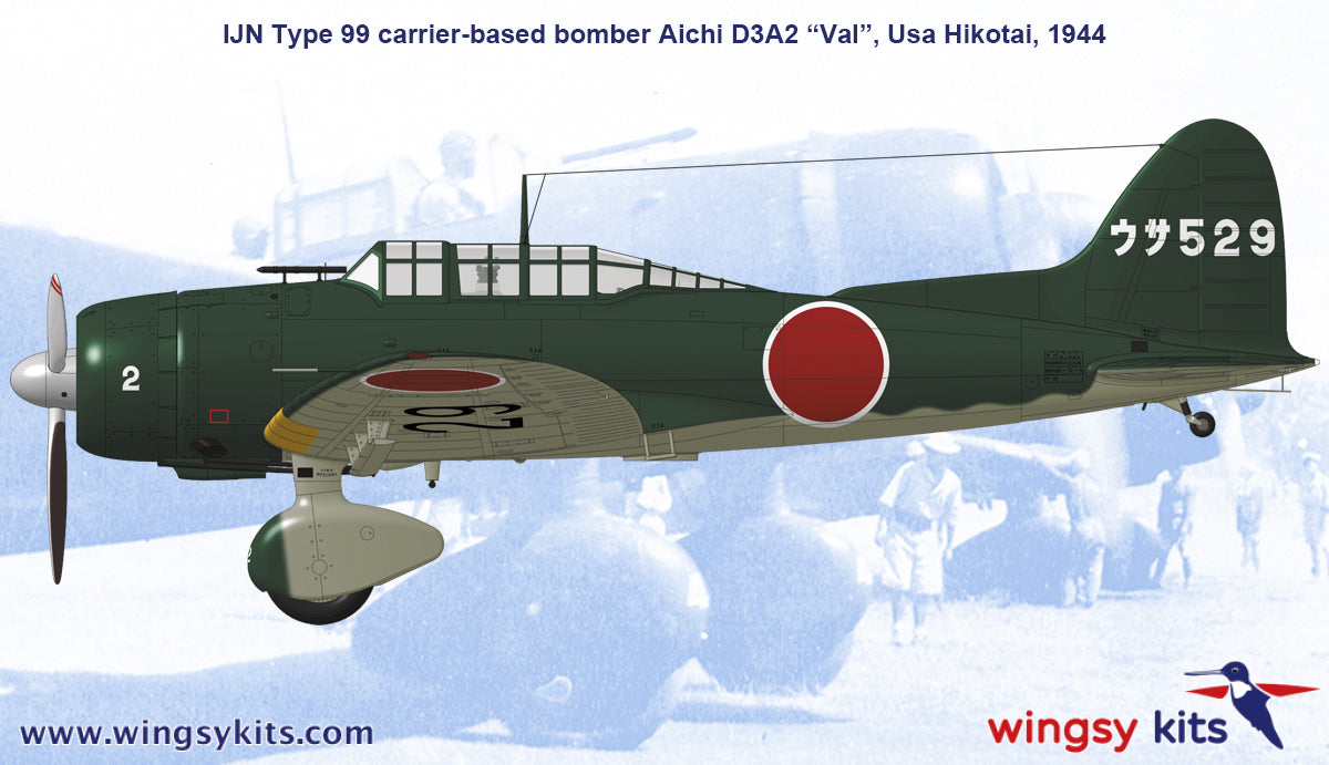 wingsy kits D5-13 1:48 Aichi D3A2 "Val" IJN Type 99 Carrier-based dive bomber
