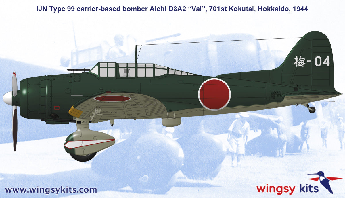wingsy kits D5-13 1:48 Aichi D3A2 "Val" IJN Type 99 Carrier-based dive bomber