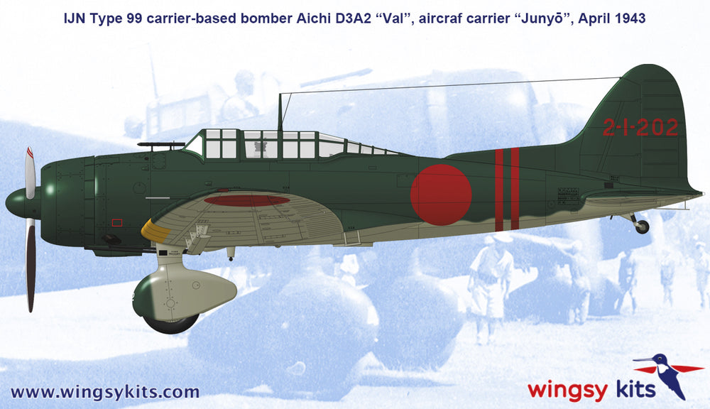 wingsy kits D5-13 1:48 Aichi D3A2 "Val" IJN Type 99 Carrier-based dive bomber
