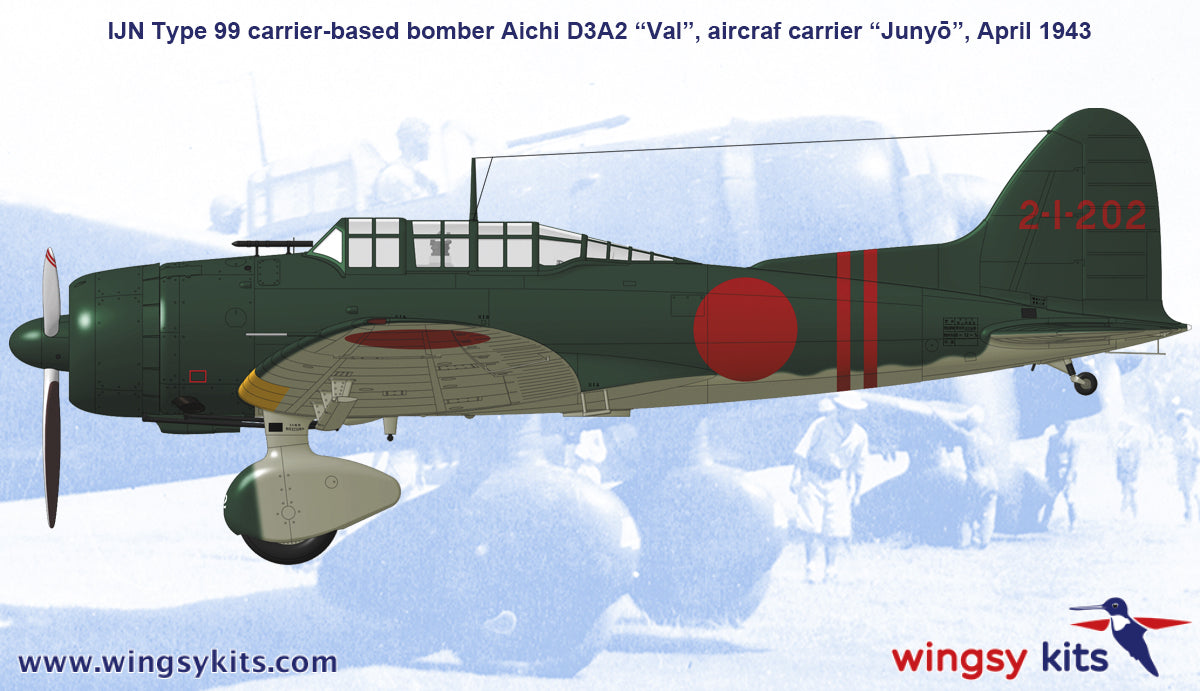 wingsy kits D5-13 1:48 Aichi D3A2 "Val" IJN Type 99 Carrier-based dive bomber