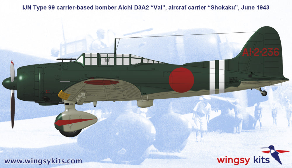 wingsy kits D5-13 1:48 Aichi D3A2 "Val" IJN Type 99 Carrier-based dive bomber