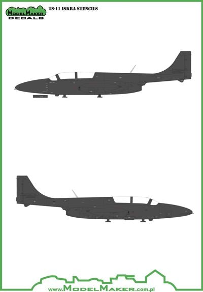 Model Maker Decals D72041 1:72 PZL TS-11 'Iskra' stencils