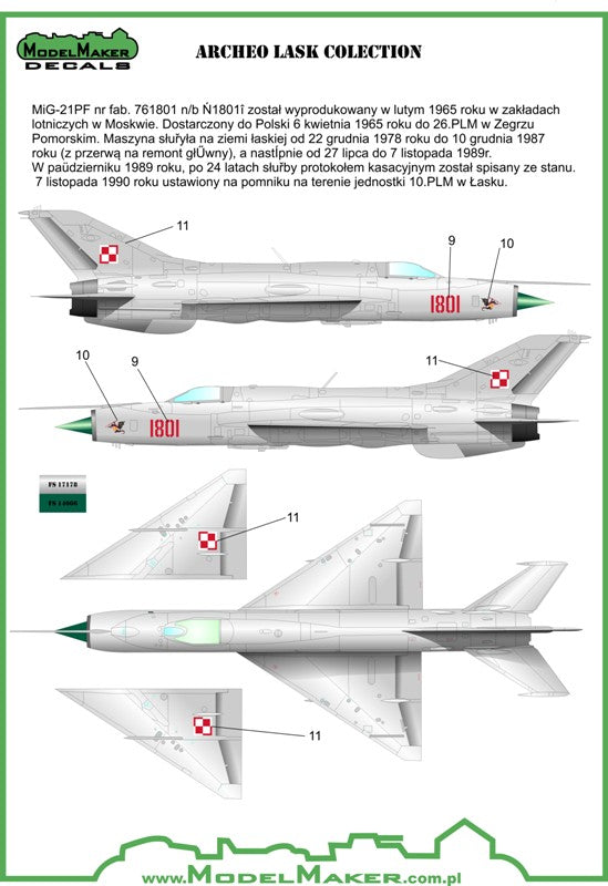 Model Maker Decals D72088 1:72 Archeo Lask Collection