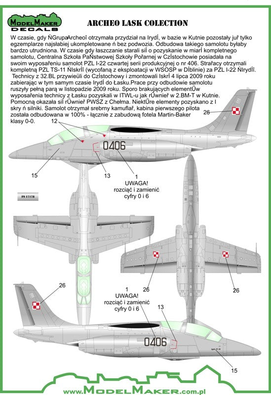 Model Maker Decals D72088 1:72 Archeo Lask Collection