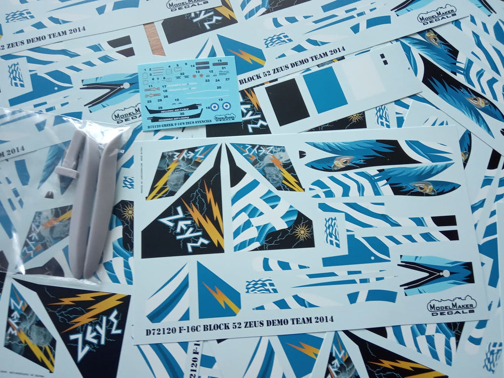 Model Maker Decals D72120 1:72 F-16C ZEUS DEMO TEAM decal + resin