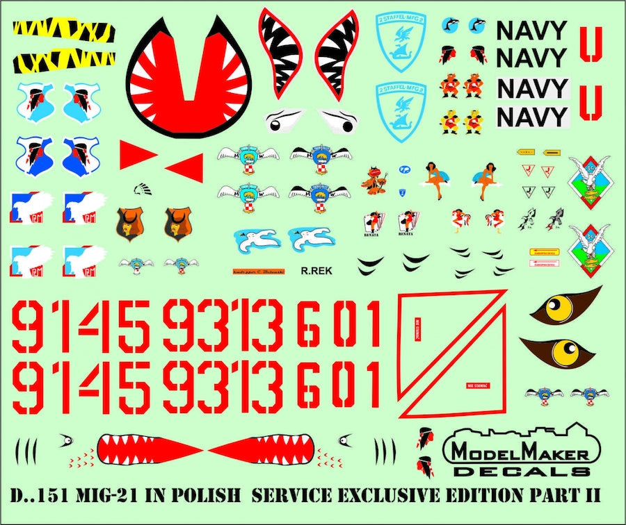 Model Maker D72151 1:72 MiG-21 Polish Service Edition Part II