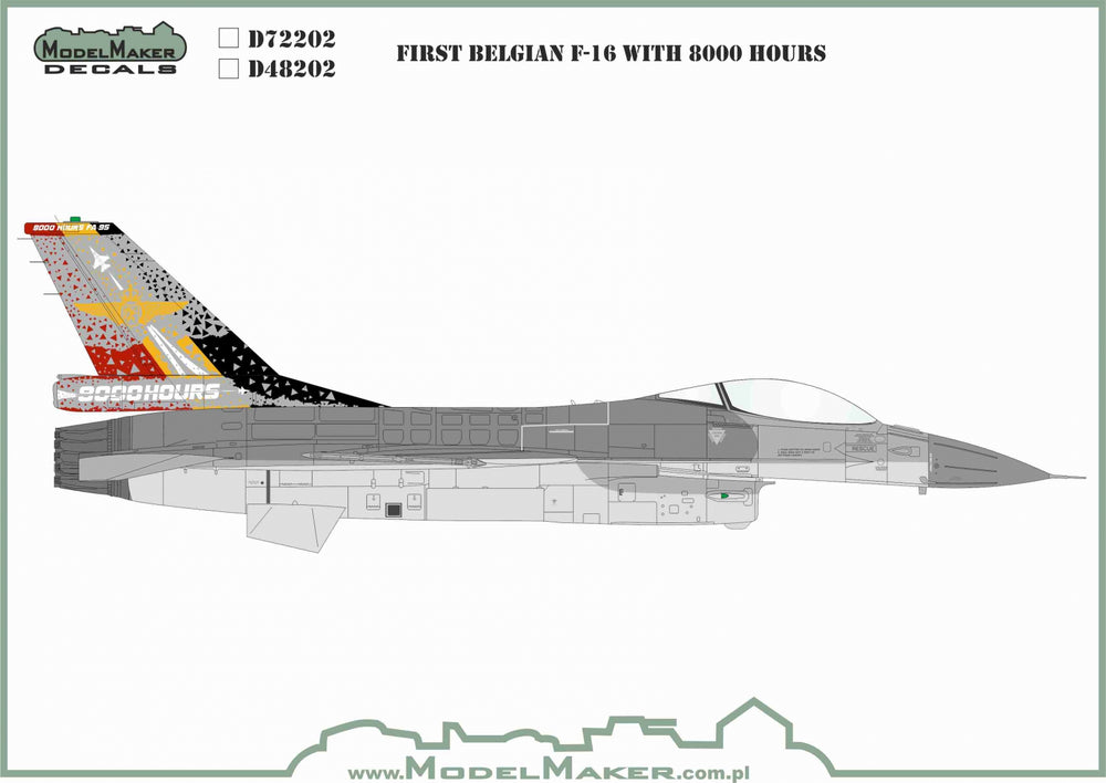 Model Maker Decals D72202 1:72 General-Dynamics F-16AM