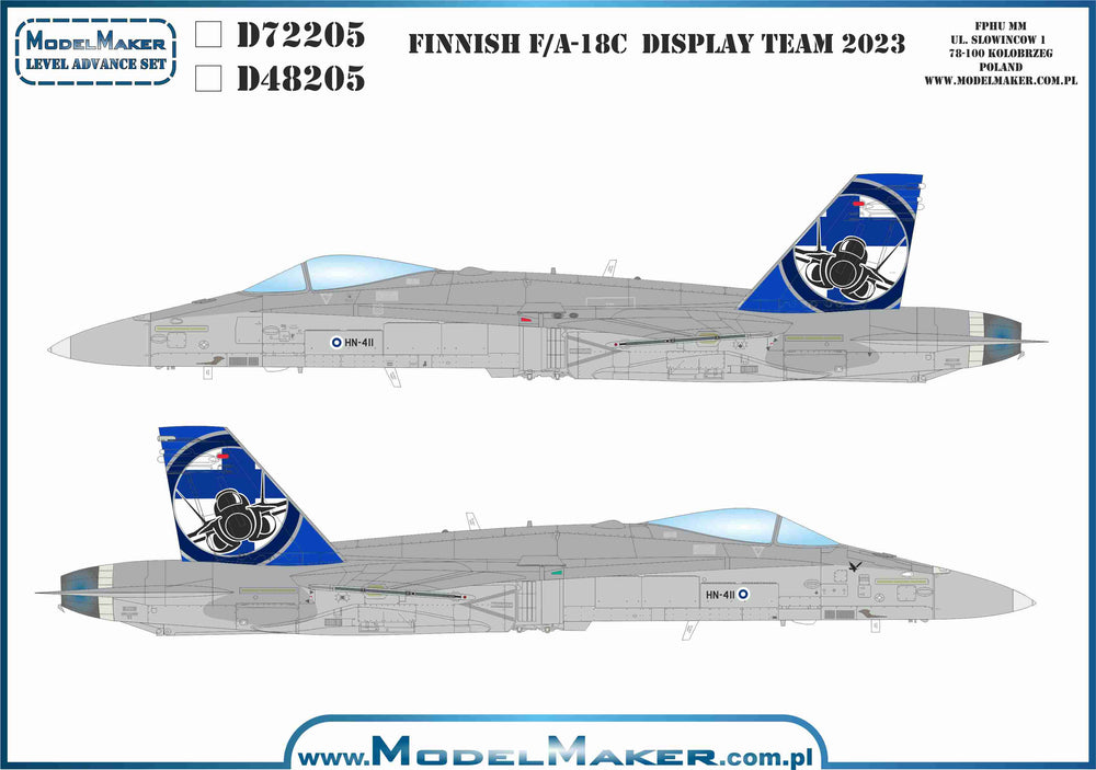 Model Maker D72205 1:72 Finnish F/A-18C Display Team 2023