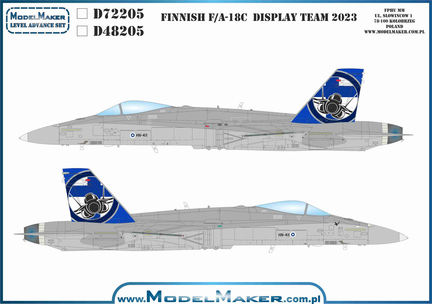 Model Maker D72205 1:72 Finnish F/A-18C Display Team 2023