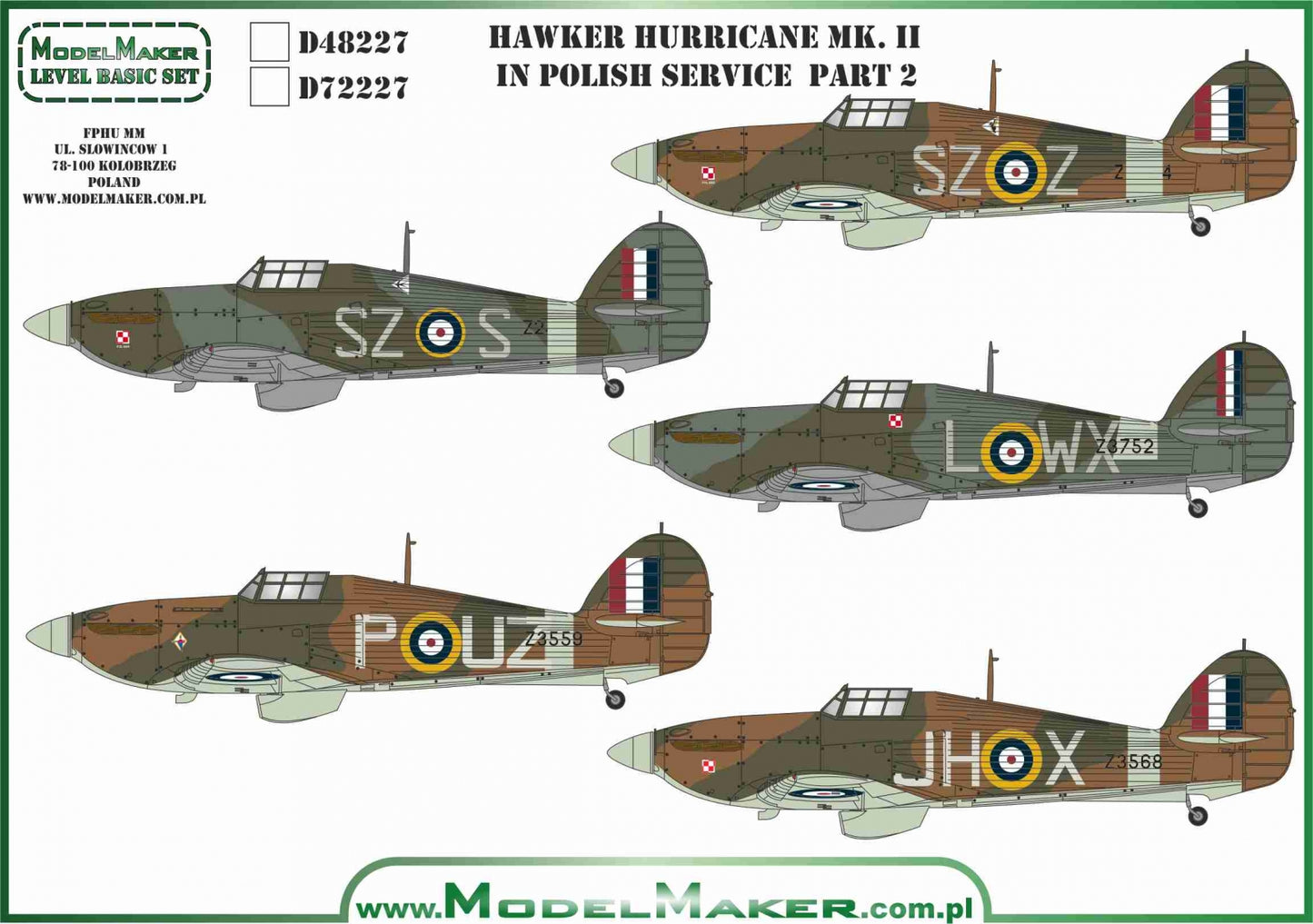 Model Maker D72227 1:72 Hawker Hurricane Mk.II/Mk.IV Poland service Part 2