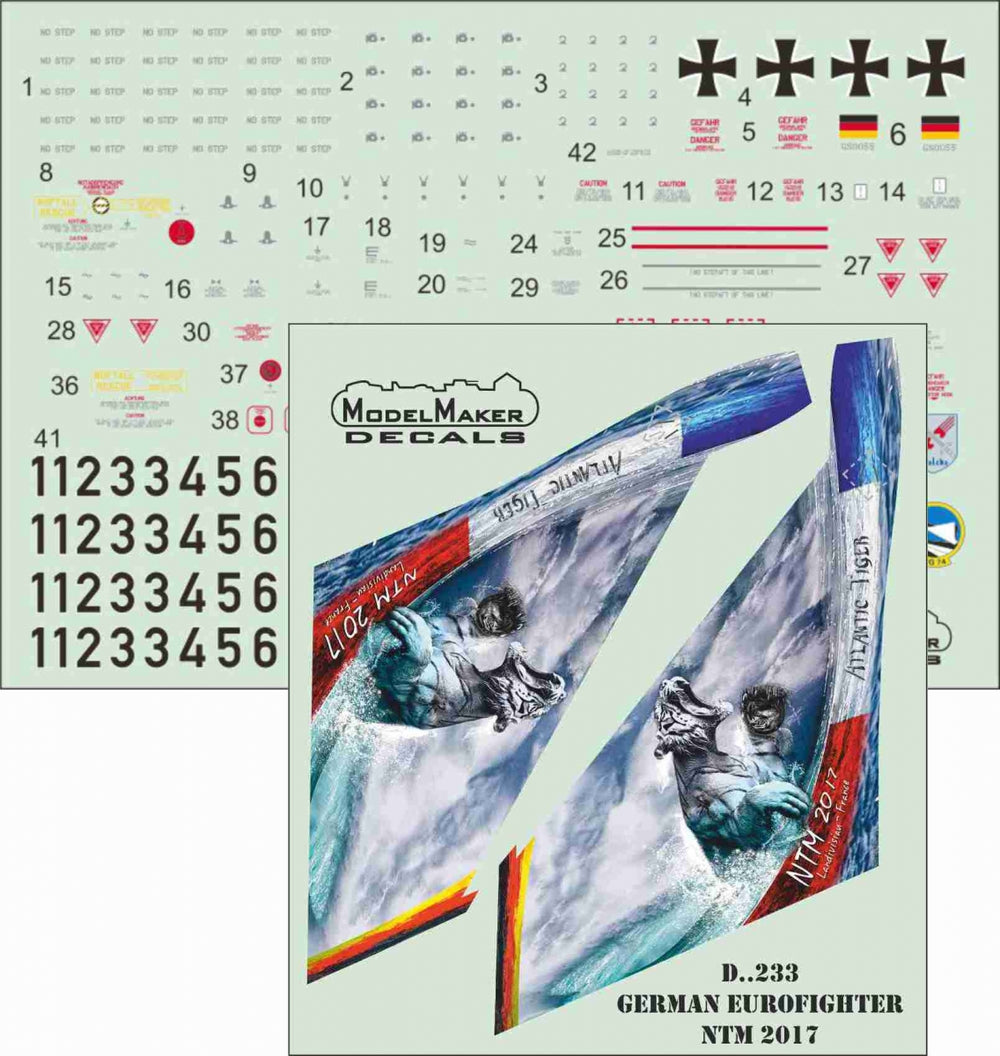 Model Maker Decals D72233 1:72 German Eurofighter ntm 2017