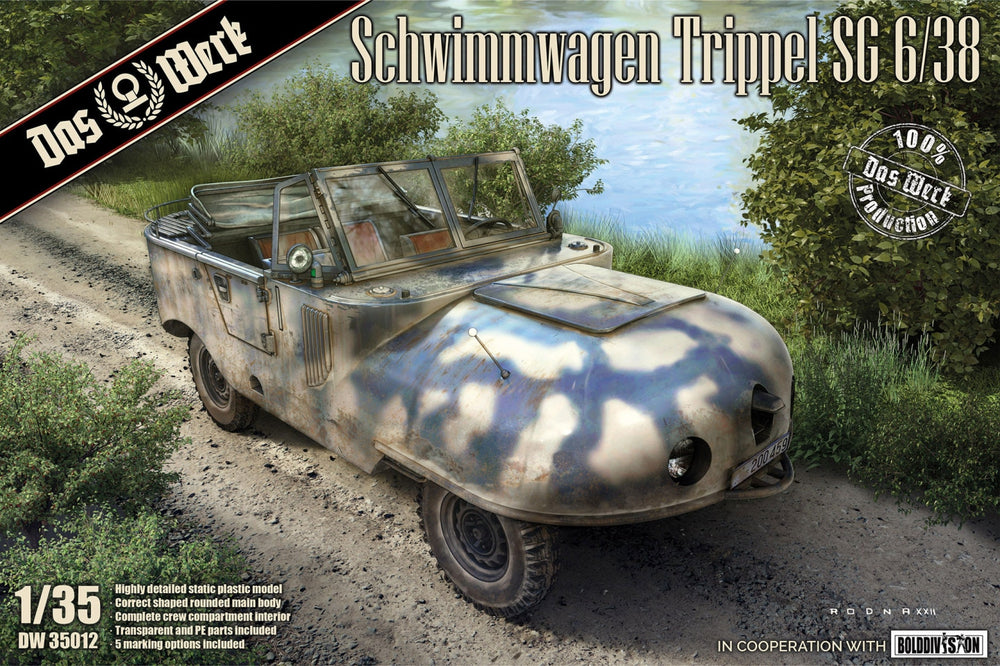 Das Werk DASDW35012 1:35 Schwimmwagen Trippel SG6/38