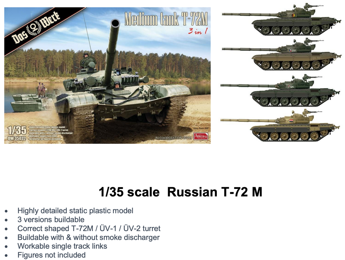 Das Werk DASDW35032 1:35 Russian T-72M