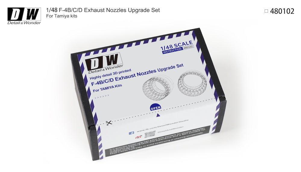 Detail & Wonder DAW480102 1:48 McDonnell F-4B Phantom Exhaust Nozzles