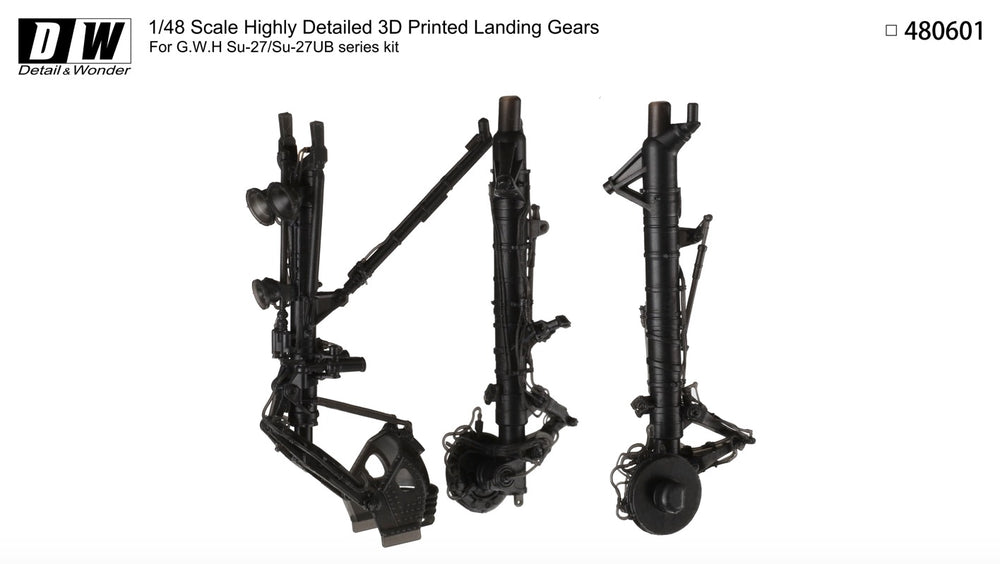 Detail & Wonder DAW480601 1:48 Sukhoi Su-27/Su-27UB landing gear