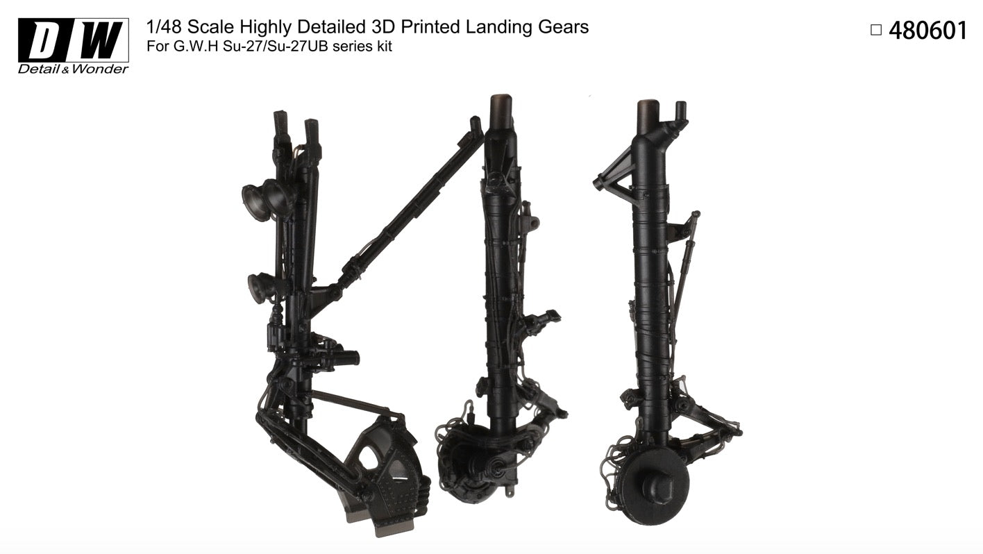 Detail & Wonder DAW480601 1:48 Sukhoi Su-27/Su-27UB landing gear
