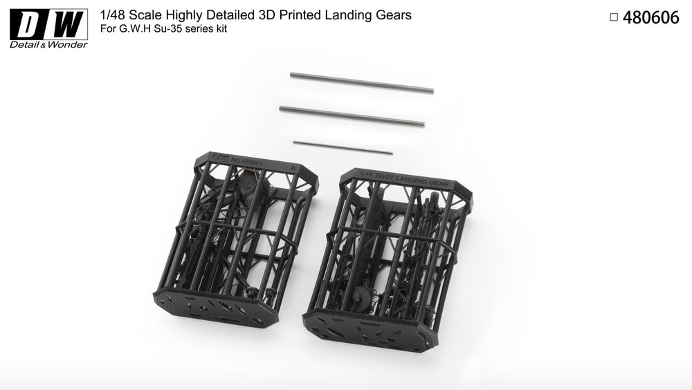 Detail & Wonder DAW480606 1:48 Sukhoi Su-35 landing gear