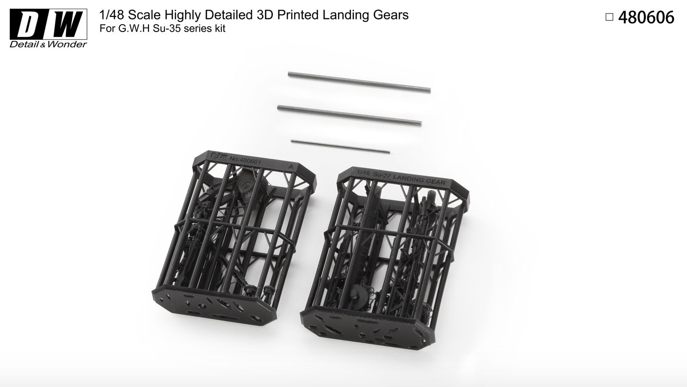 Detail & Wonder DAW480606 1:48 Sukhoi Su-35 landing gear