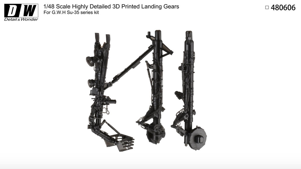 Detail & Wonder DAW480606 1:48 Sukhoi Su-35 landing gear