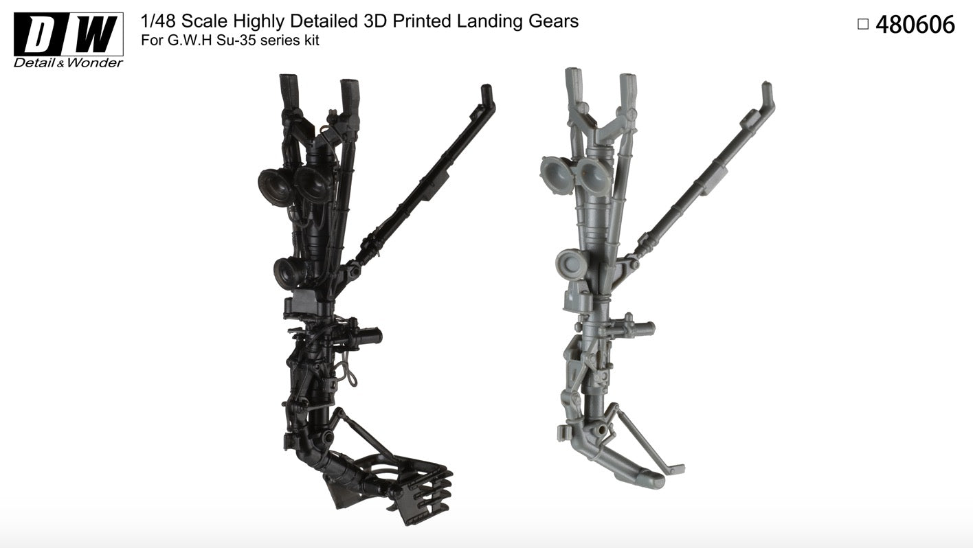 Detail & Wonder DAW480606 1:48 Sukhoi Su-35 landing gear