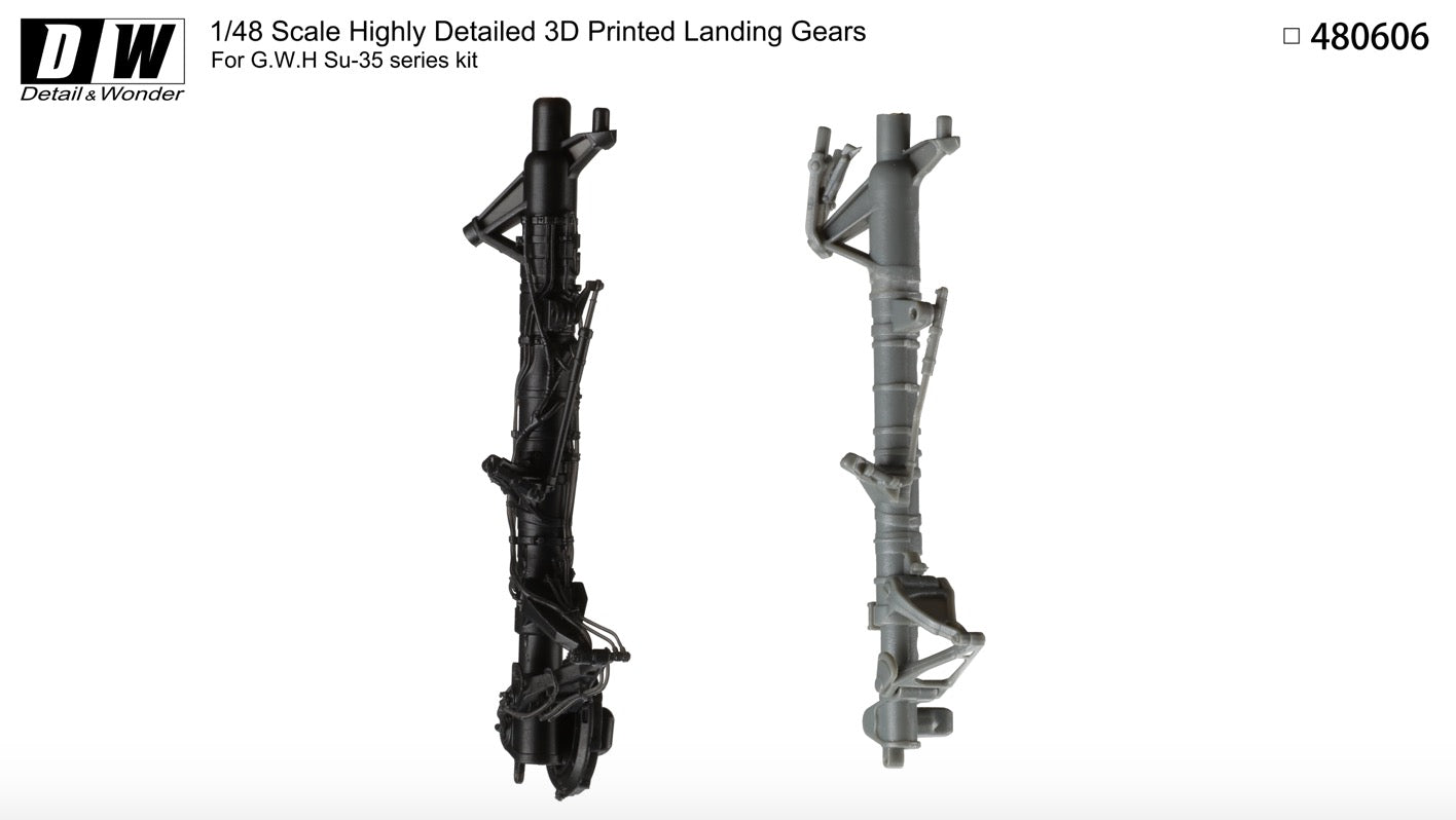 Detail & Wonder DAW480606 1:48 Sukhoi Su-35 landing gear