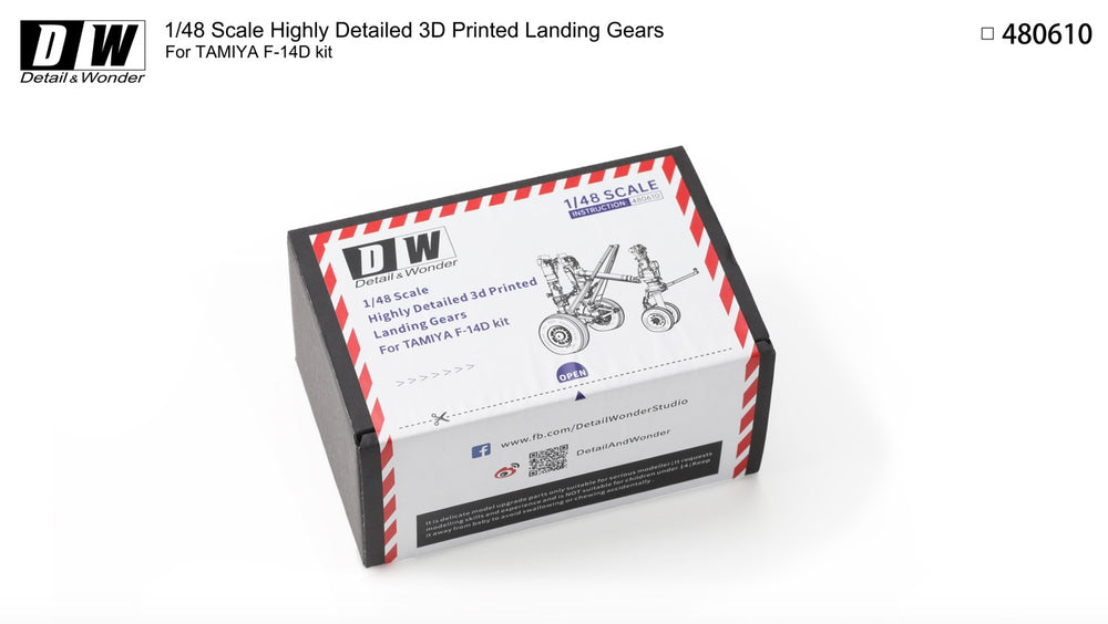 Detail & Wonder DAW480610 1:48 Grumman F-14D Tomcat landing gear