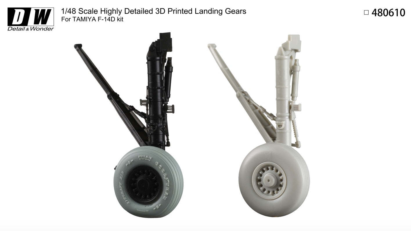 Detail & Wonder DAW480610 1:48 Grumman F-14D Tomcat landing gear