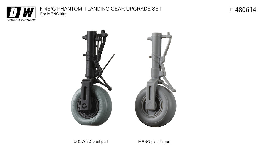 Detail & Wonder DAW480614 1:48 McDonnell F-4E/F-4G Phantom landing gear