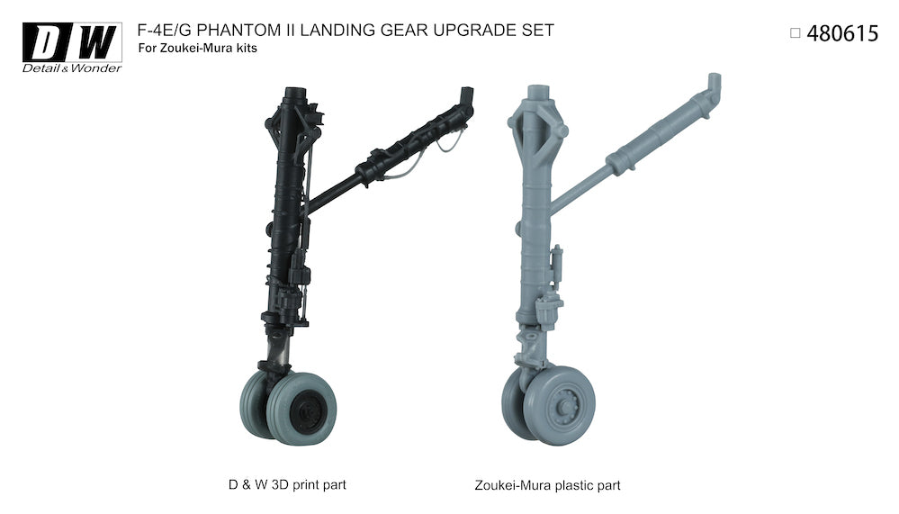 Detail & Wonder DAW480615 1:48 McDonnell F-4E/F-4F Phantom undercarriage