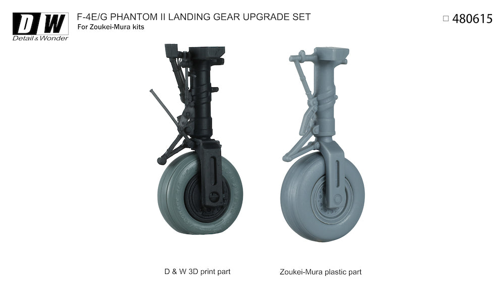 Detail & Wonder DAW480615 1:48 McDonnell F-4E/F-4F Phantom undercarriage