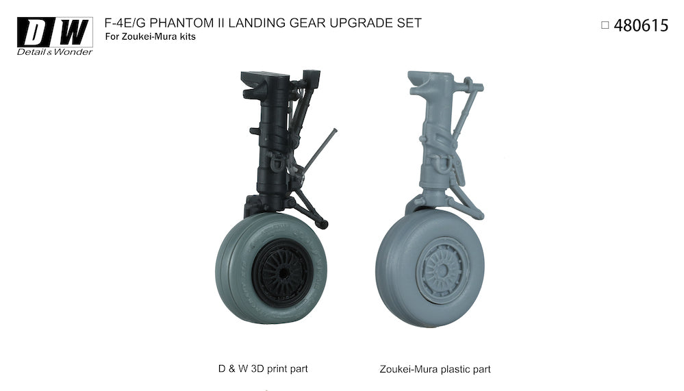Detail & Wonder DAW480615 1:48 McDonnell F-4E/F-4F Phantom undercarriage