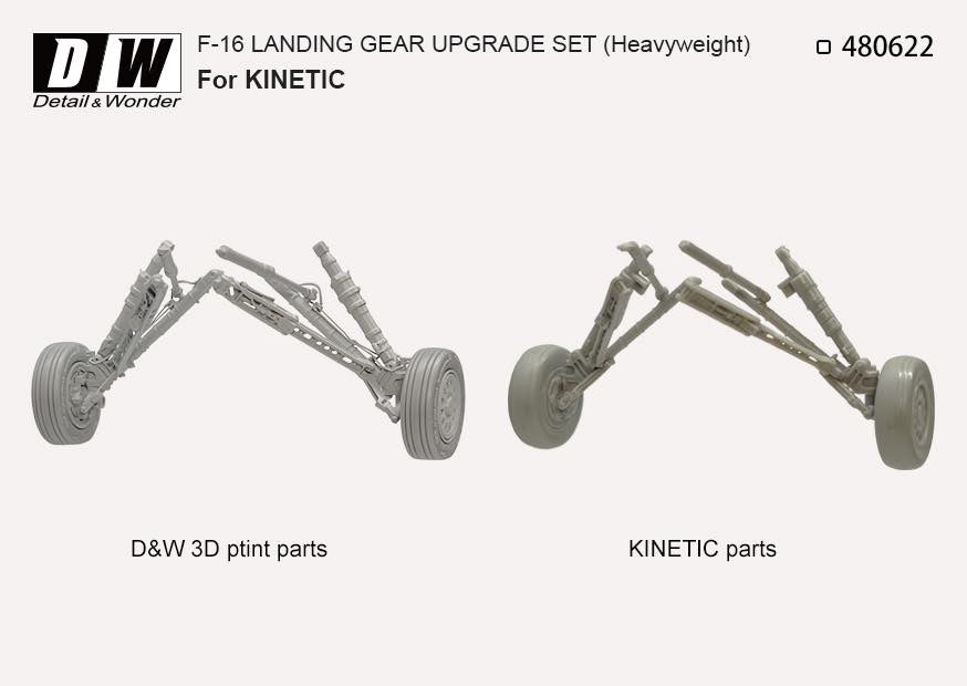 Detail & Wonder DAW480622 1:48 Lockheed-Martin F-16 Landing Gear Upgrade Kit