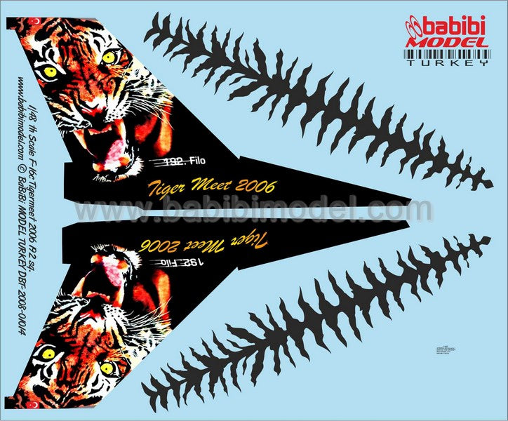Babibi DBT-01001 1:72 F-16C NATO Tigermeet 2006 Special Tail
