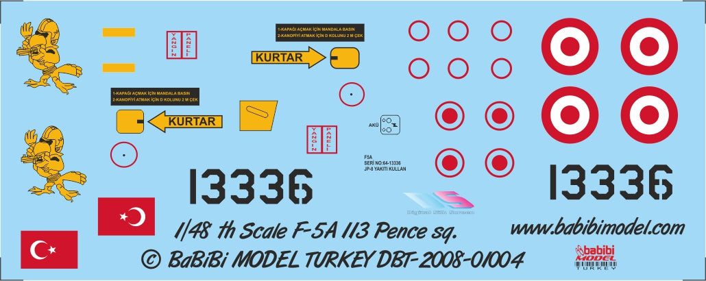 Babibi Models DBT-01004 1:48 Northrop F-5A TALON SQ