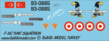 Babibi Models DBT-01143 1:48 Lockheed-Martin F-16C Fighting Falcon 151 Tunc Sq