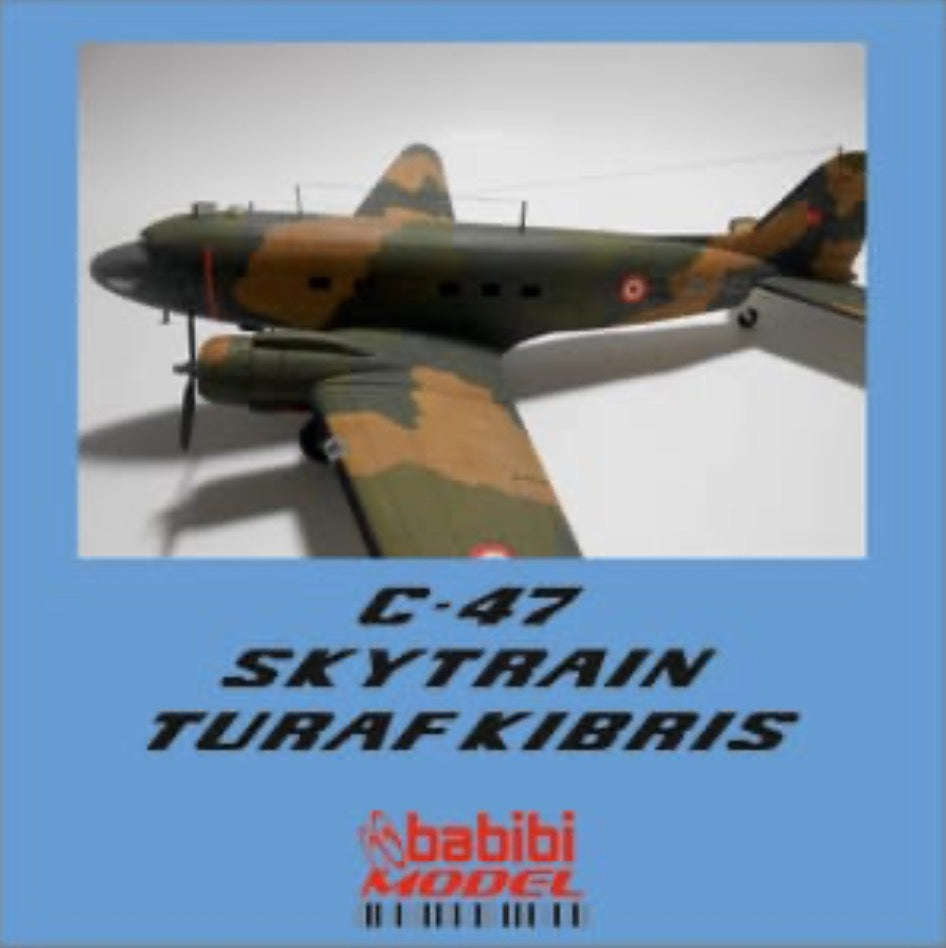 Babibi Models DBT-01164 1:72 C-47 Skytrain TURAF Decal Set