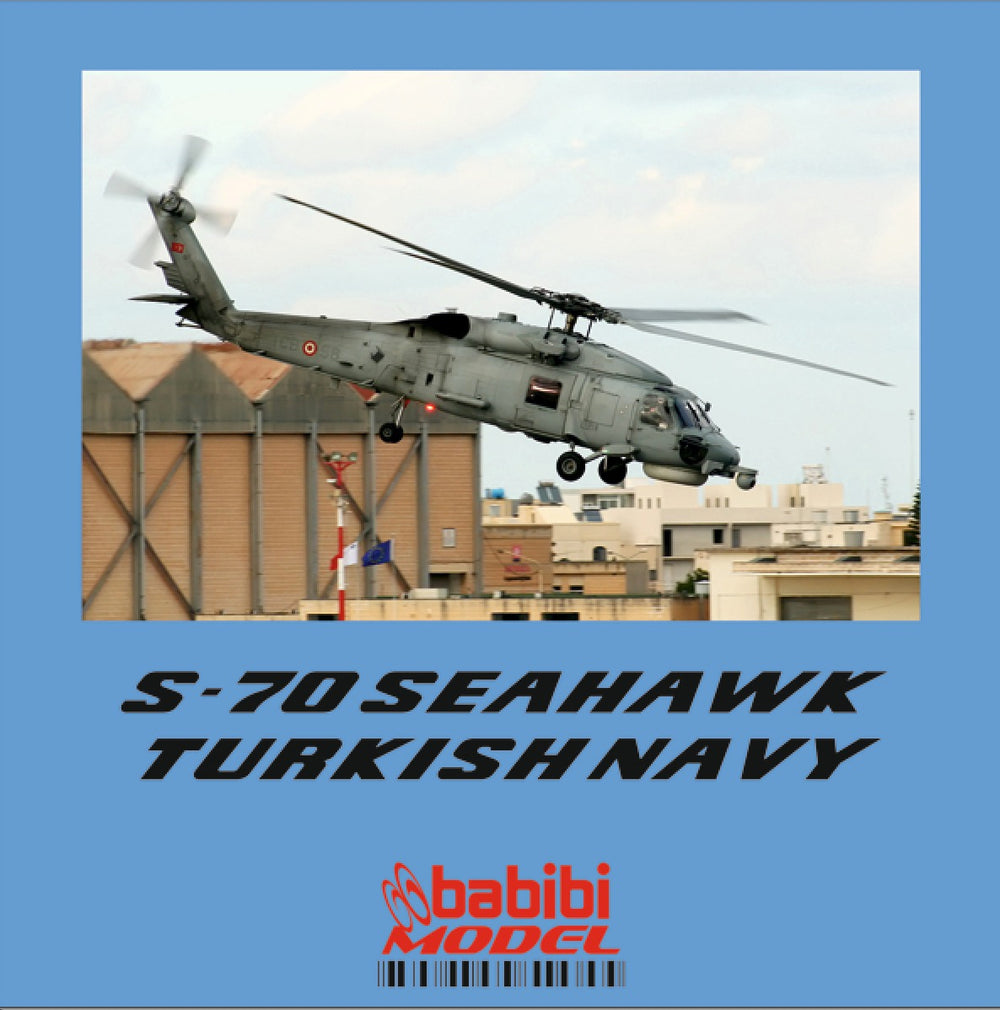 Babibi Models DBT-01209 1:72 Sikorsky S-70 Seahawk Turkish Navy Decal Set